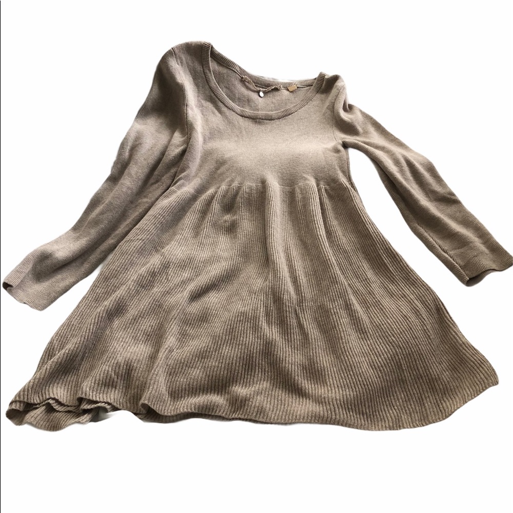Anthropologie Knitted & Knotted light brown dress